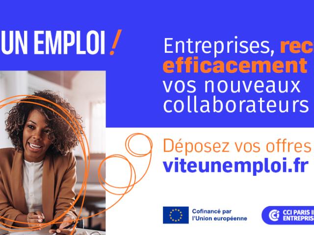 Visuel plateforme Vite un emploi