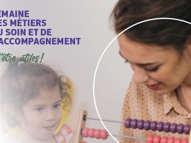 Visuel semaine des métiers du soin et de l'accompagnement