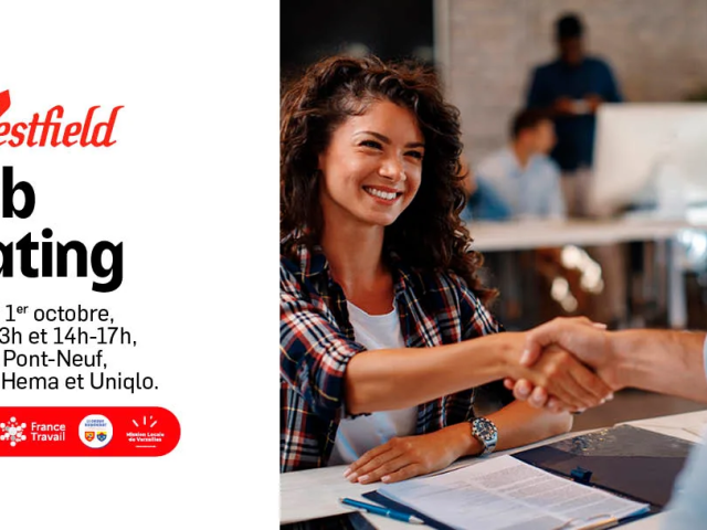 Visuel Job dating à Westfield Parly 2