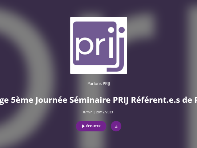 Visuel podcast radio PRIJ