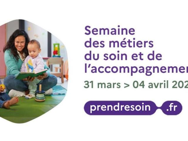 Visuel semaine des métiers du soin et de l'accompagnement