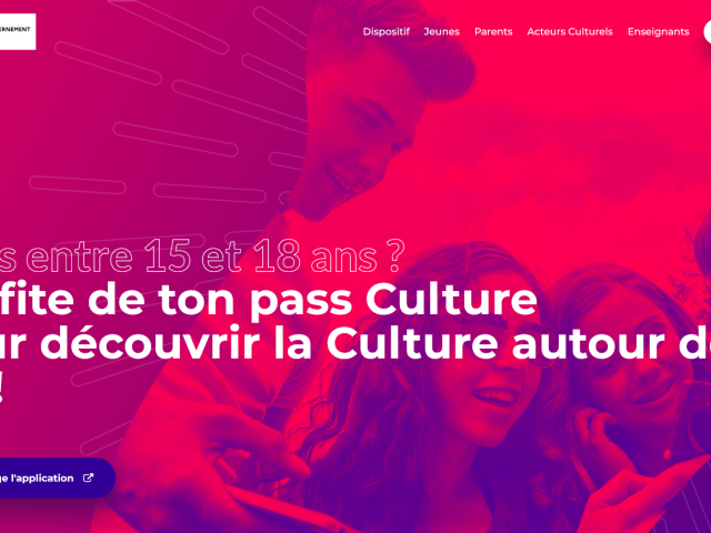 Visuel du site pass Culture