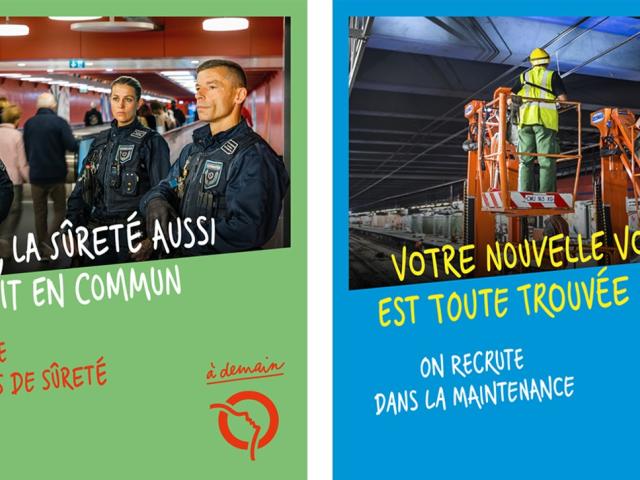 Visuel campagne recrutement RATP