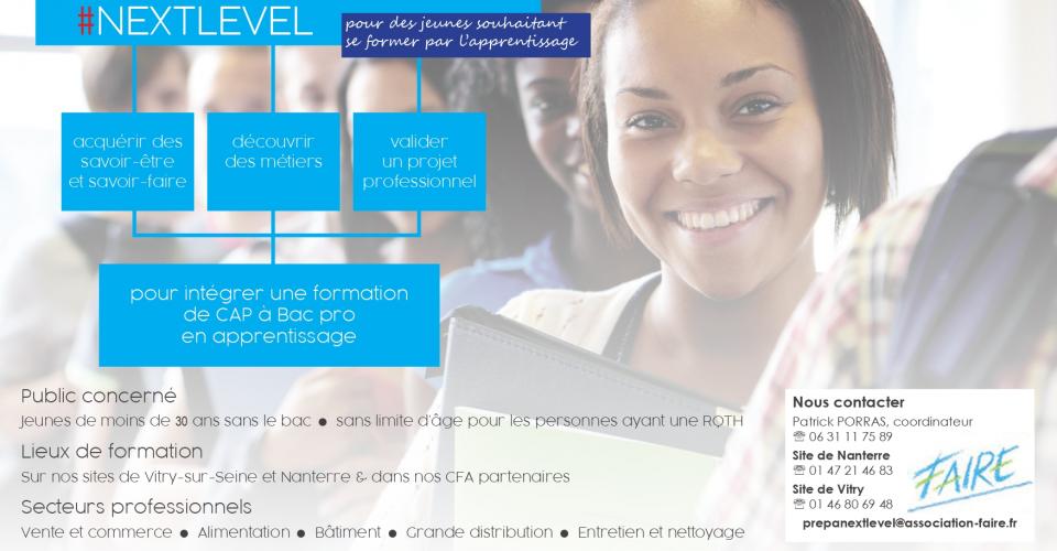Image Prépa Apprentissage #NextLevel