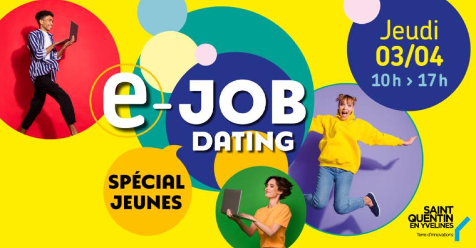 Visuel E-jobdating spécial jeunes Saint-Quentin-en-Yvelines