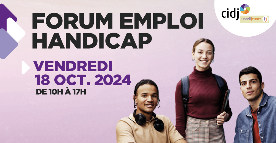 Visuel Forum Emploi-Handicap du CIDJ