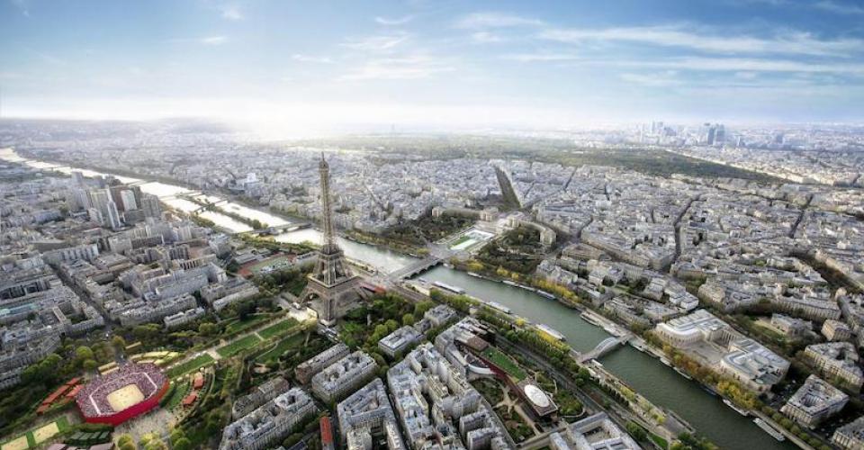 Vue aérienne du grand Paris